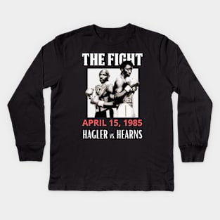 Hagler vs Hearns Original Aesthetic Tribute 〶 Kids Long Sleeve T-Shirt